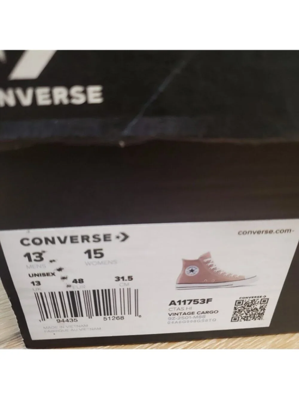 Converse Chuck Taylor All Star Hi Shoes Mens 13 Vintage Cargo Brown Tan A11753F - Picture 9 of 9